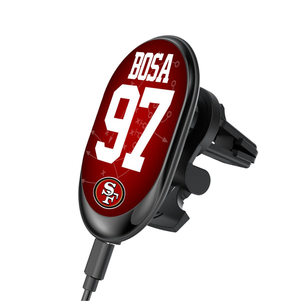 Nick Bosa San Francisco 49ers 97 Ready Wireless Mag Car Charger