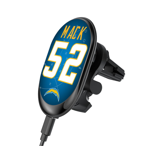 Khalil Mack Los Angeles Chargers 52 Ready Wireless Mag Car Charger