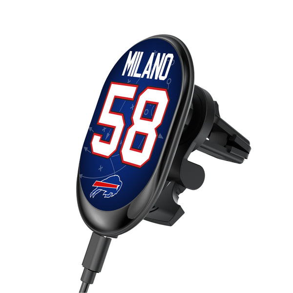 Matt Milano Buffalo Bills 58 Ready Wireless Mag Car Charger