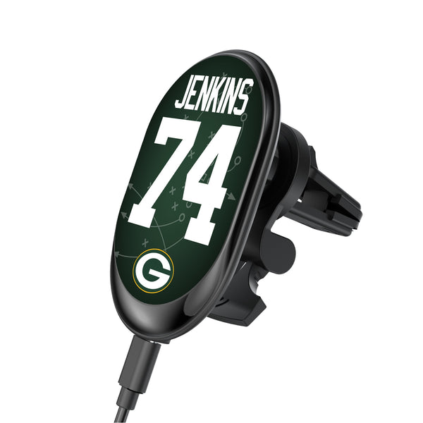 Elgton Jenkins Green Bay Packers 74 Ready Wireless Mag Car Charger