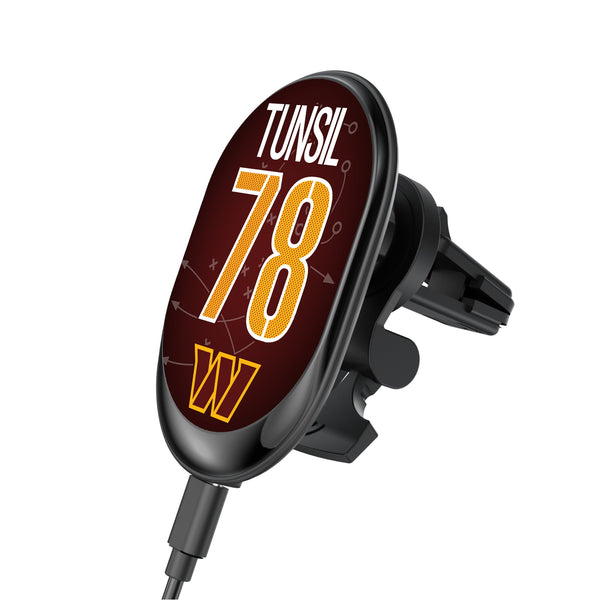Laremy Tunsil Washington Commanders 78 Game Tactic Wireless Mag Car Charger