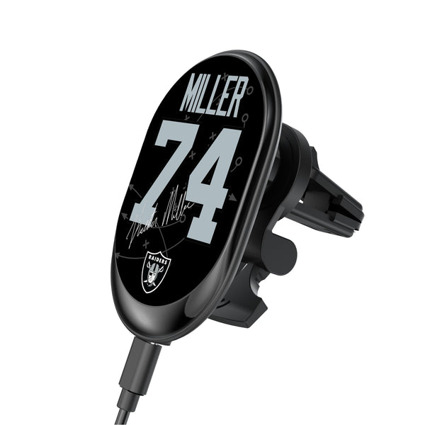 Kolton Miller Las Vegas Raiders 74 Ready Wireless Mag Car Charger