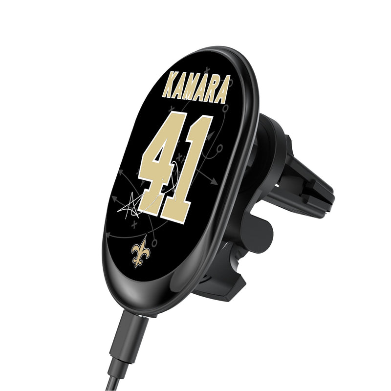 Alvin Kamara New Orleans Saints 41 Ready Wireless Mag Car Charger