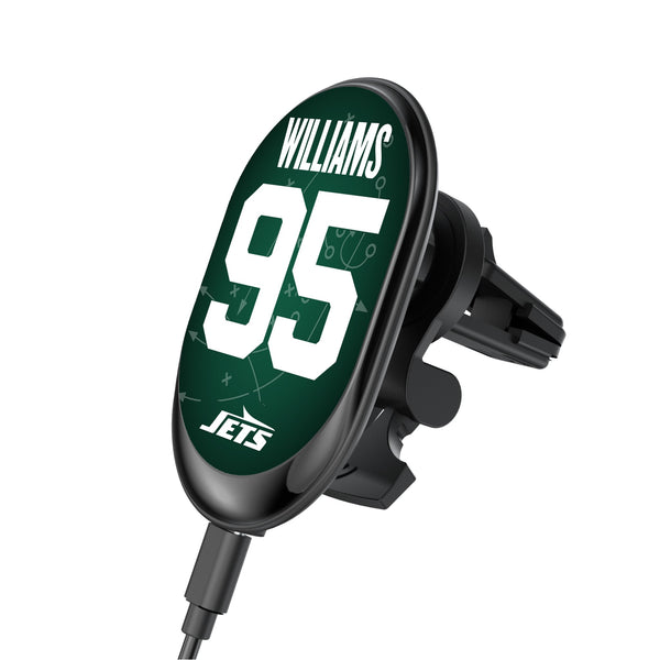 Quinnen Williams New York Jets 95 Ready Wireless Mag Car Charger