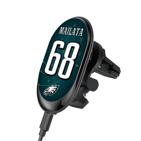 Jordan Mailata Philadelphia Eagles 68 Ready Wireless Mag Car Charger