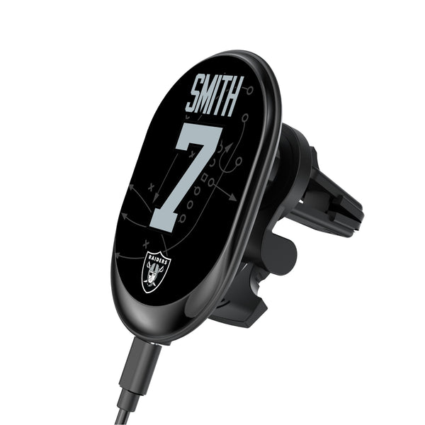 Geno Smith Las Vegas Raiders 7 Game Tactic Wireless Mag Car Charger