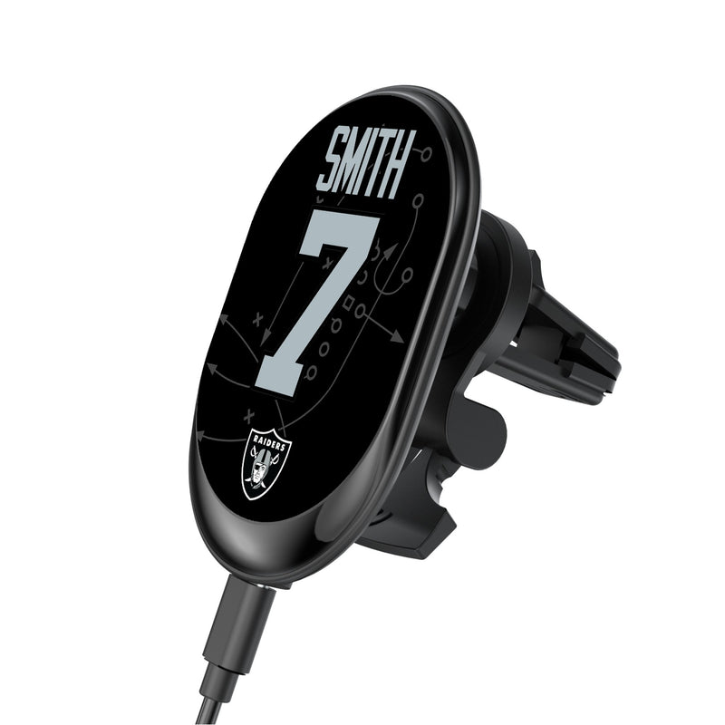Geno Smith Las Vegas Raiders 7 Game Tactic Wireless Mag Car Charger