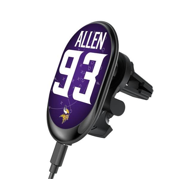 Jonathan Allen Minnesota Vikings 93 Game Tactic Wireless Mag Car Charger