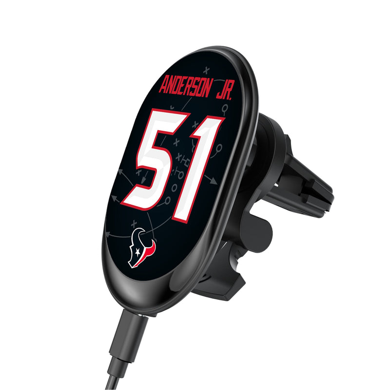 Will Anderson Jr. Houston Texans 51 Ready Wireless Mag Car Charger