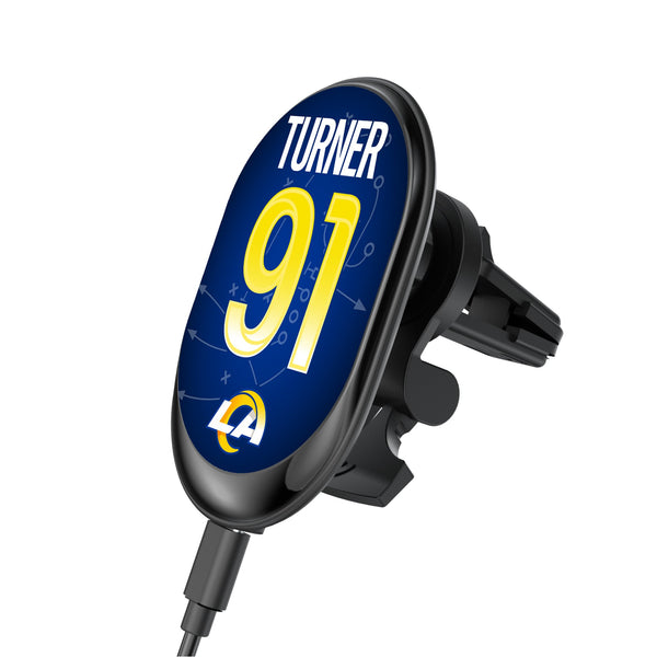 Kobie Turner Los Angeles Rams 91 Ready Wireless Mag Car Charger