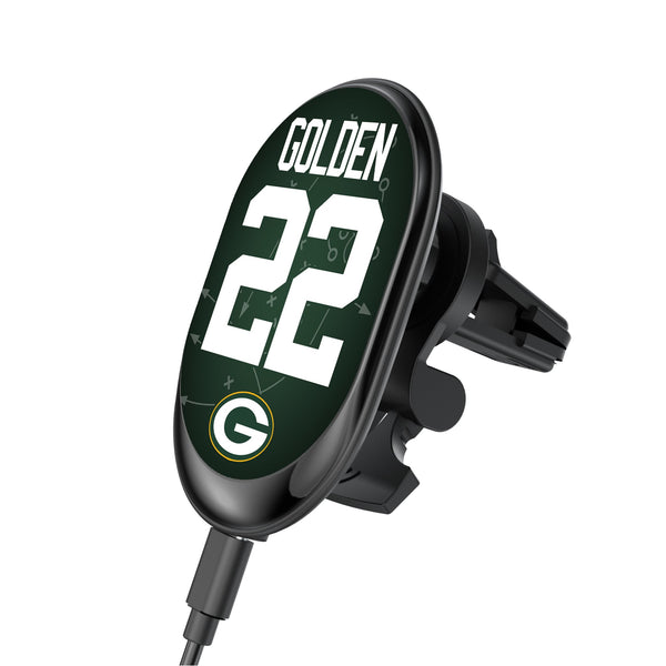 Matthew Golden Green Bay Packers 22 Game Tactic Wireless Mag Car Charger