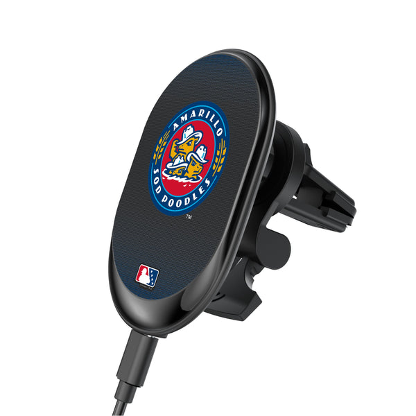 Amarillo Sod Poodles Linen Wireless Mag Car Charger