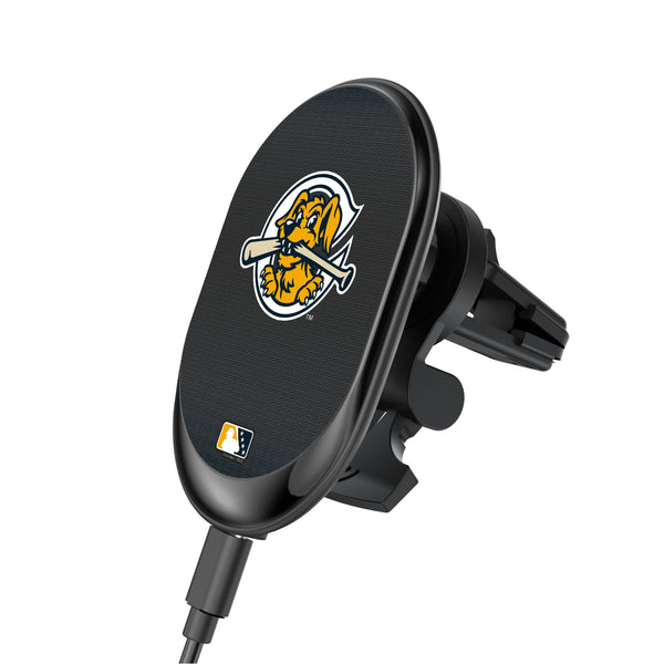 Charleston RiverDogs Linen Wireless Mag Car Charger