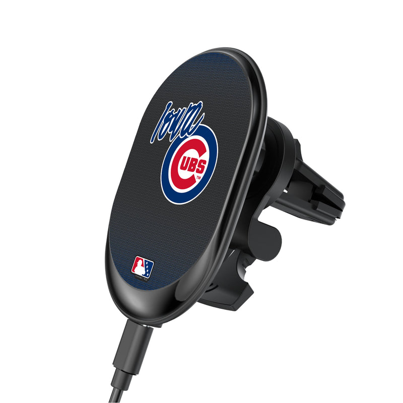 Iowa Cubs Linen Wireless Mag Car Charger