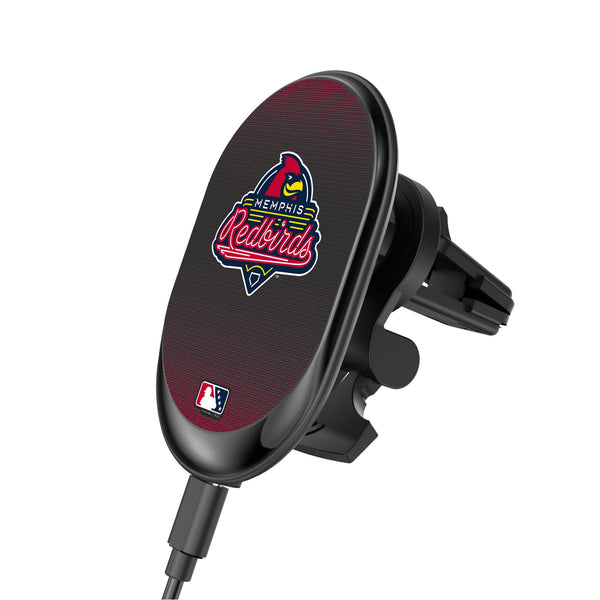 Memphis Redbirds Linen Wireless Mag Car Charger
