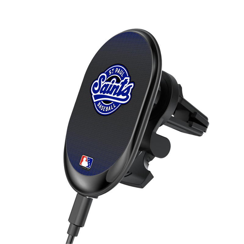 St. Paul Saints Linen Wireless Mag Car Charger