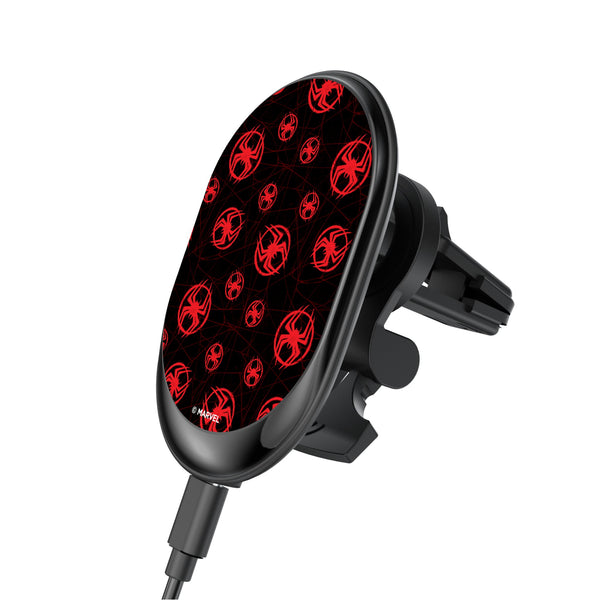 Marvel Miles Morales Pattern Wireless Mag Car Charger
