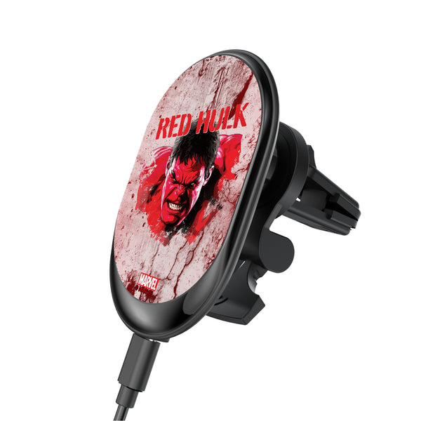 Marvel Avengers Red Hulk Badge Wireless Mag Car Charger