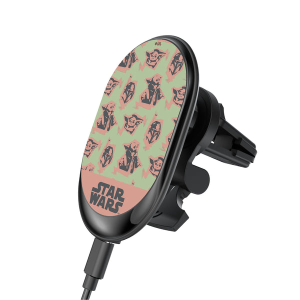 Star Wars: The Mandalorian Grogu Pattern Wireless Mag Car Charger