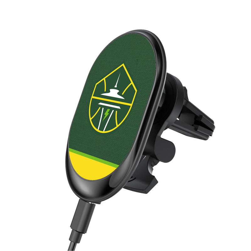 Seattle Storm Endzone Solid Wireless Mag Car Charger