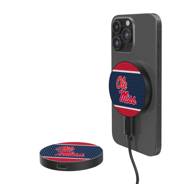 University of Mississippi Rebels Mesh 15-Watt Wireless Magnetic Charger