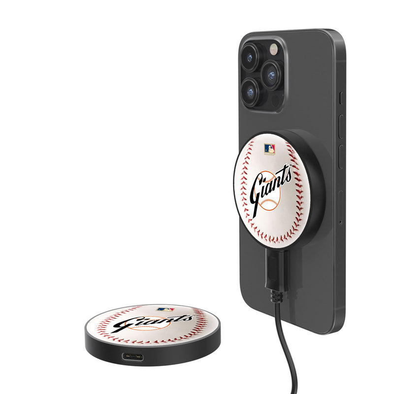 San Francisco Giants 1958-1967 - Cooperstown Collection Baseball 15-Watt Wireless Magnetic Charger