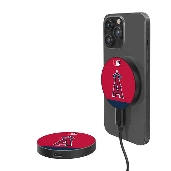 Los Angeles Angels Stripe 15-Watt Wireless Magnetic Charger