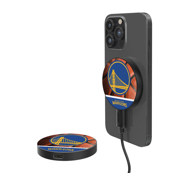 Golden State Warriors Basketball 15-Watt Wireless Magnetic Charger
