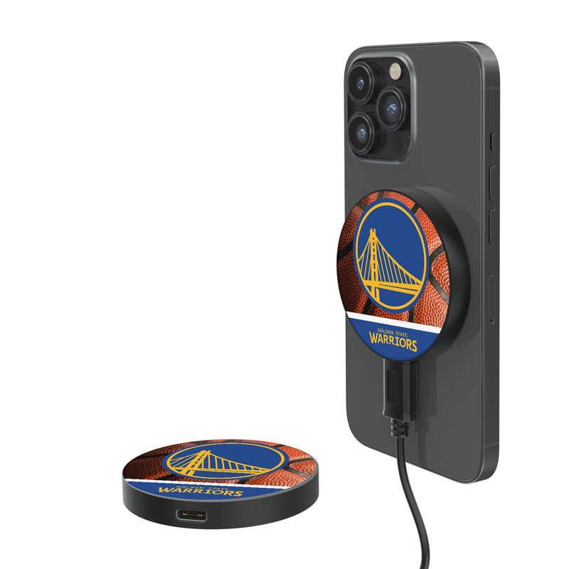Golden State Warriors Basketball 15-Watt Wireless Magnetic Charger