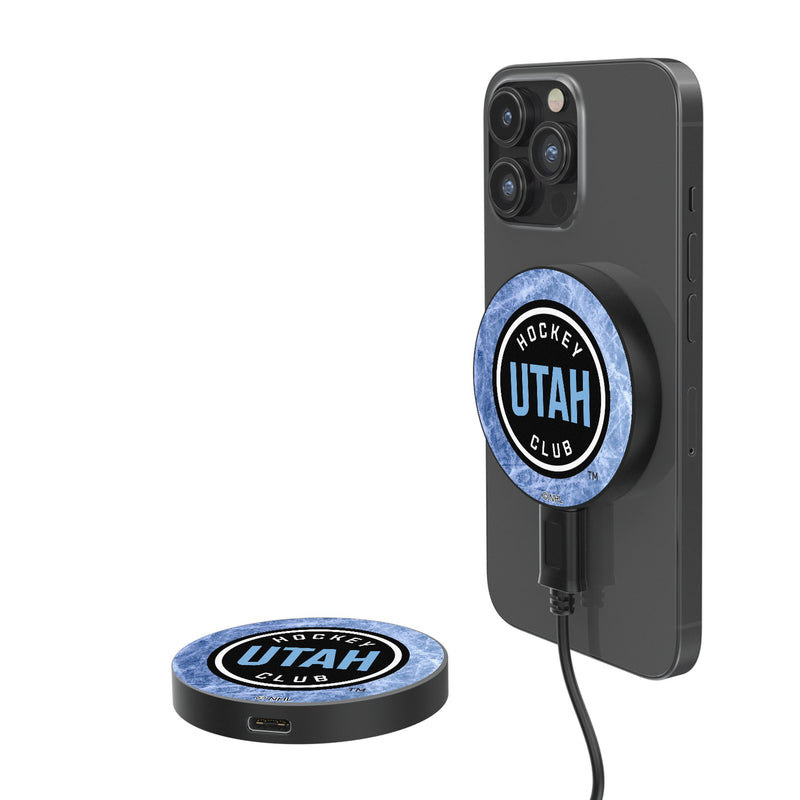 Utah Hockey Club Ice Flood 15-Watt Wireless Magnetic Charger