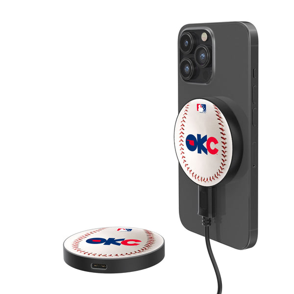 Oklahoma City Baseball Club Baseball 15-Watt Wireless Magnetic Charger