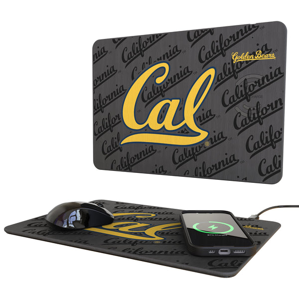 University of California Berkeley Golden Bears Monocolor Tilt 15-Watt Wireless Charger and Mouse Pad
