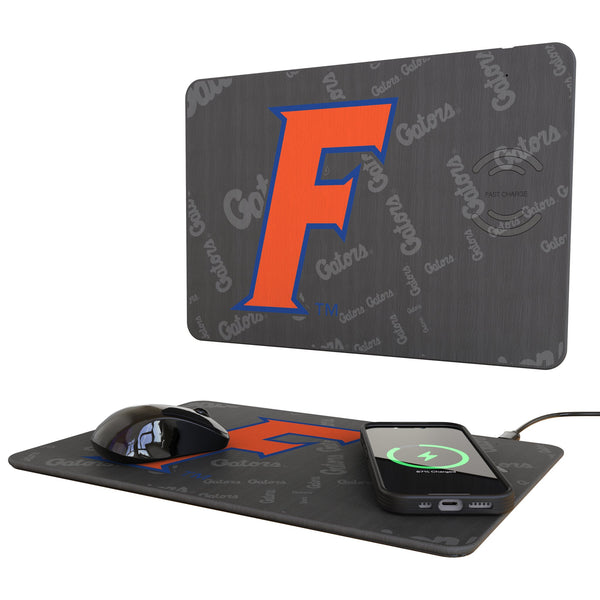 University of Florida Gators Quadtile 15-Watt Wireless Charger and Mouse Pad