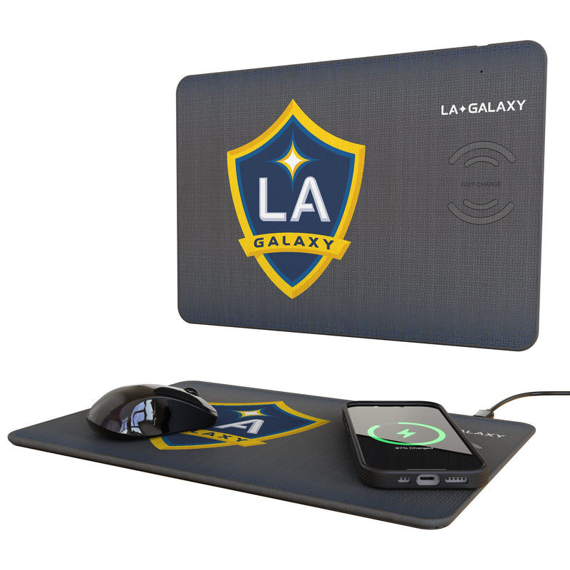 LA Galaxy Linen 15-Watt Wireless Charger and Mouse Pad