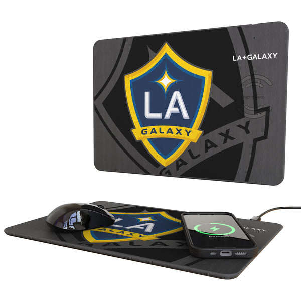 LA Galaxy Monocolor Tilt 15-Watt Wireless Charger and Mouse Pad