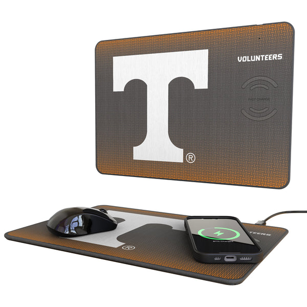 University of Tennessee Volunteers Linen 15-Watt Wireless Charger and Mouse Pad