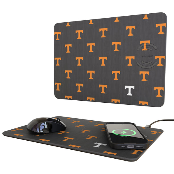 University of Tennessee Volunteers Fashion Pattern 15-Watt Wireless Charger and Mouse Pad