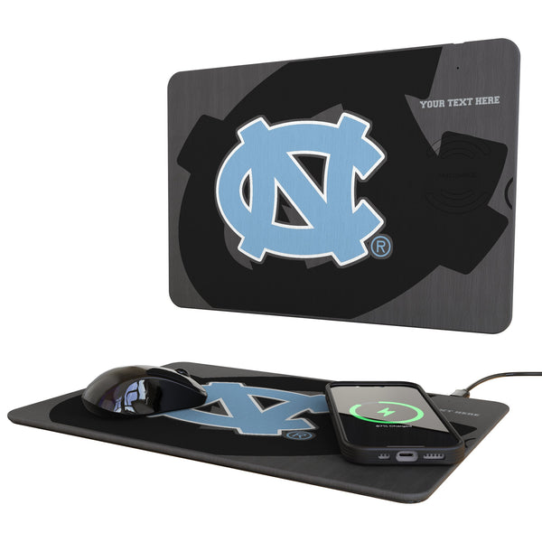 University of North Carolina Tar Heels Personalized Tilt 15-Watt Wireless Charger and Mouse Pad