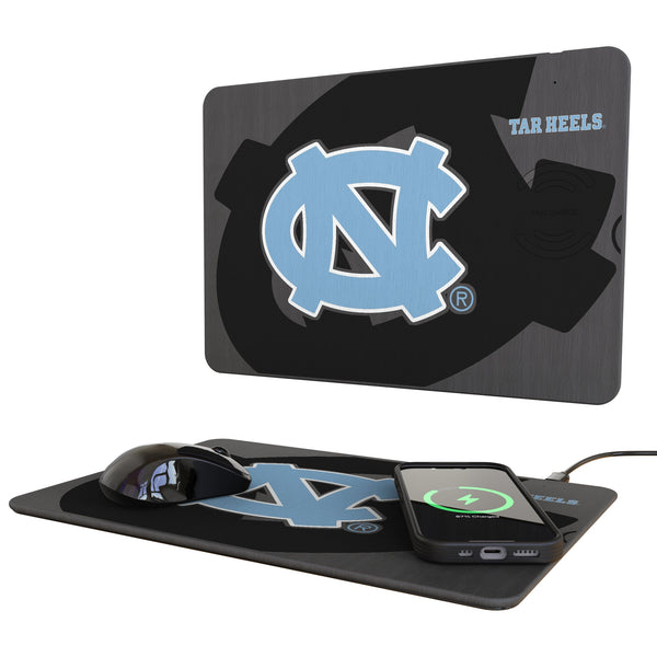 University of North Carolina Tar Heels Monocolor Tilt 15-Watt Wireless Charger and Mouse Pad