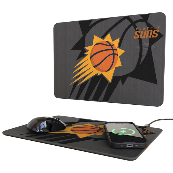 Phoenix Suns Monocolor Tilt 15-Watt Wireless Charger and Mouse Pad