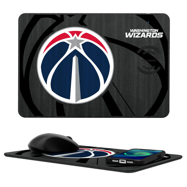 Washington Wizards Monocolor Tilt 15-Watt Wireless Charger and Mouse Pad
