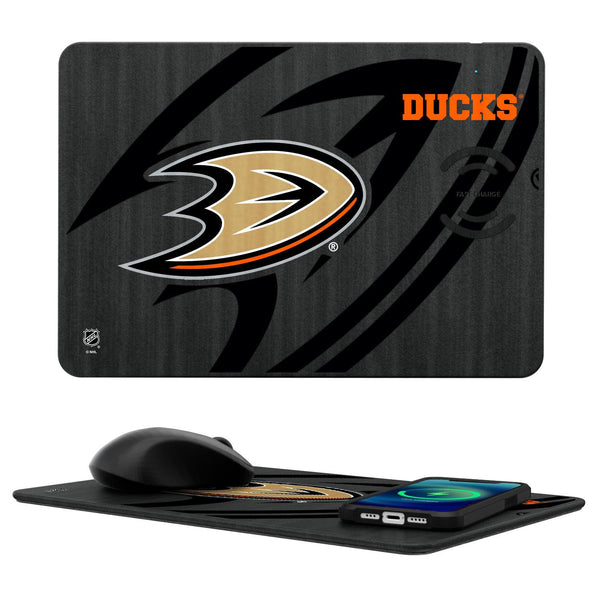 Anaheim Ducks Tilt 15-Watt Wireless Charger and Mouse Pad