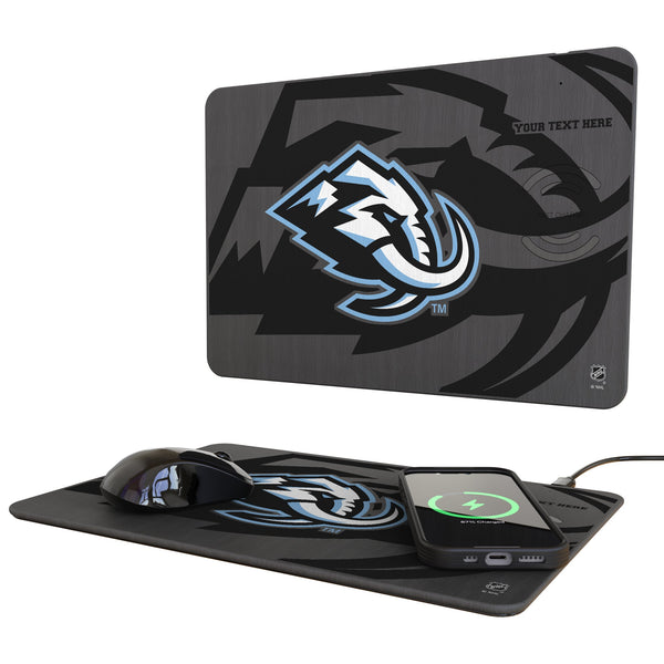 Utah Mammoth Personalized Tilt 15-Watt Wireless Charger and Mouse Pad