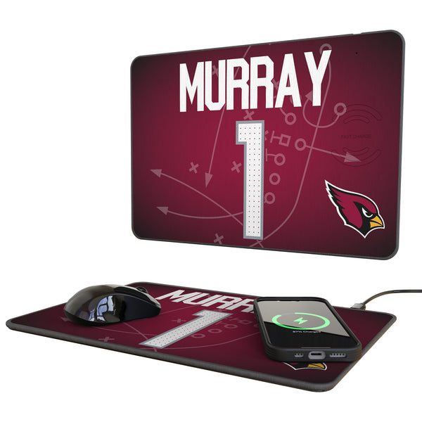 Kyler Murray Arizona Cardinals 1 Game Tactic 15-Watt Wireless Charger and Mouse Pad
