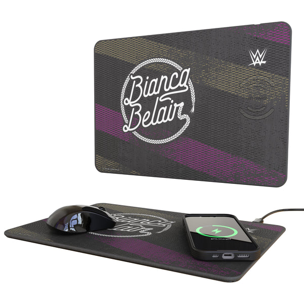 Bianca Belair Steel 15-Watt Wireless Charger and Mouse Pad