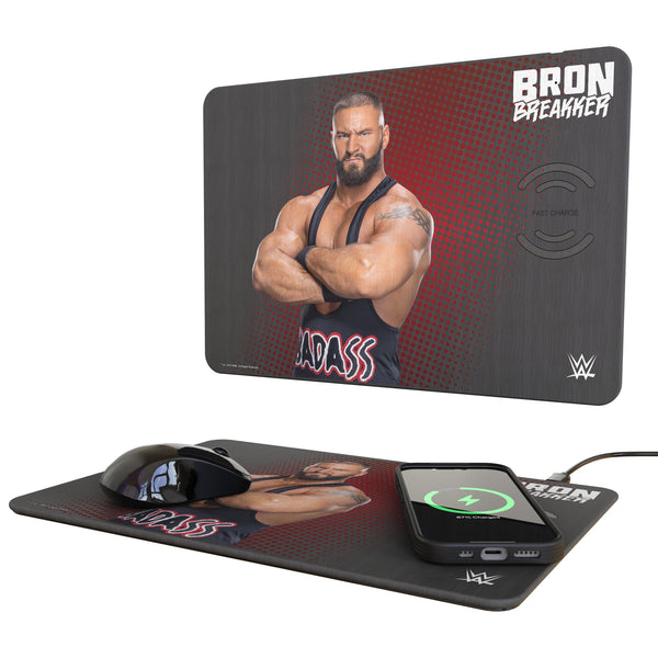 Bron Breakker Superstar 15-Watt Wireless Charger and Mouse Pad