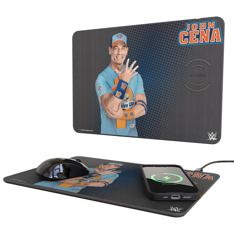 John Cena Superstar 15-Watt Wireless Charger and Mouse Pad