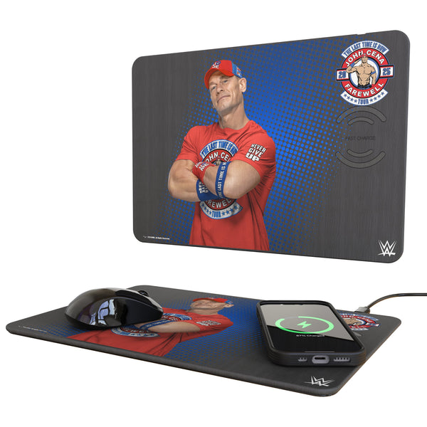 John Cena Farewell Tour Superstar 15-Watt Wireless Charger and Mouse Pad
