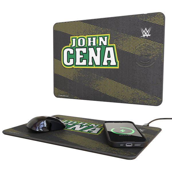 John Cena Steel 15-Watt Wireless Charger and Mouse Pad