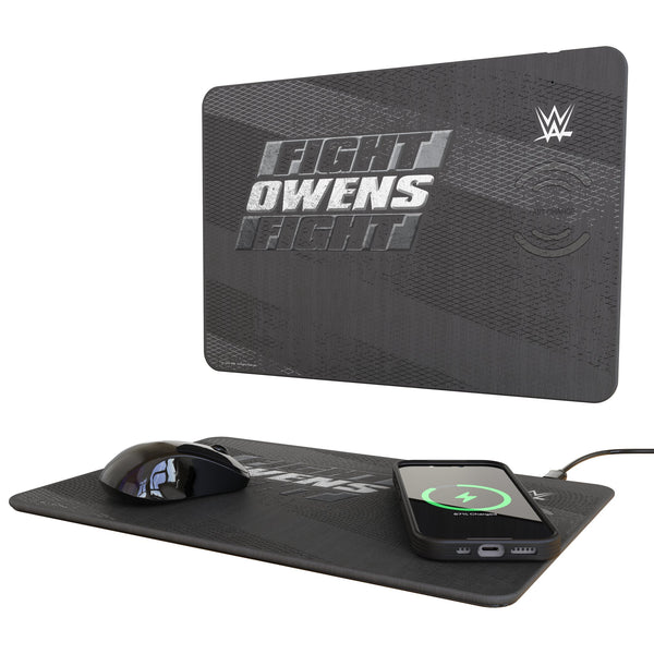 Kevin Owens Steel 15-Watt Wireless Charger and Mouse Pad